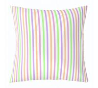 feelingyou Líneas coloridas tirando funda de almohada 50 x 50 cm líneas rayas funda de cojín para niños estilo minimalista decoración moderna funda de cojín para sillas de salón