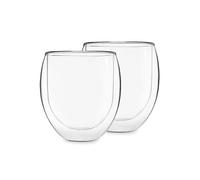 Feelino 2X Taza De Té De Cristal De Doble Pared, Vasos De Té, Vasos De Té De Doble Pared De 400 Ml, Vasos De Té Aptos Para Lavavajillas, Vasos De Té Térmicos, Vasos De Té Con Efecto Flotante