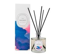 Feelit - Ambientador Mikado - Recuerdo Madrid - Aroma Violeta - Difusor Aceites Esenciales Varillas para Hogar - para Regalar - Frasco Reutilizable - Producto Artesanal - Fabricado en España