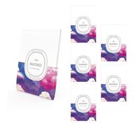 Feelit - Pack 5 Ambientadores Armario y Ropa - Recuerdo de Madrid - Aroma Violeta - Bolsa Perfumada - Ideal para Regalar - Elemento Decorativo - Producto Artesanal - Fabricado en España
