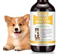 Feeliville Tratamiento de infección por levaduras para perros, tratamiento de infección por levaduras de perro, tratamiento de infección por levaduras de patas de perro, levadura de alivio de alergia