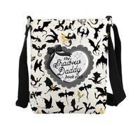 FEELMEM Dragon Rider Gift Shadow Daddy Book Club - Bolsa cruzada de fantasía, lector, amante del dragón, regalo para lectores de libros, beige