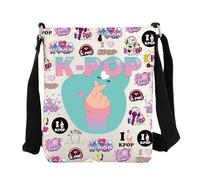 FEELMEM K-Pop - Bolso cruzado para mujer, para amantes del drama coreano, regalos para adictos al drama coreano, beige