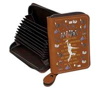 FEELMEM News Musical Gift Behind You All Your Memories - Cartera de piel para tarjetas de crédito, regalo de teatro musical para fanáticos, piel, S, Contemporáneo
