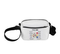 FEELMEM Order of The Eastern Star - Bolso cruzado con texto en inglés "You Are Amazing OES Sorority", bolso cruzado OES Parafernalia Merch, beige, size