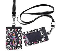 FEELMEM Yzma Poison Kronk - Soporte de piel para tarjetas de identificación con cordón, regalo para fanáticos de villanos venenosos, regalo de bruja de Halloween (cuero)