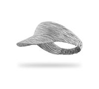 Feelorna Gorra con visera para mujer, gorra elástica plegable, sombrero para el sol, transpirable y absorbente del sudor, gorra de tenis para golf al aire libre, unisex, gris, Talla única