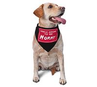 Feels Good to Be Horny LGBTQ Gay Pride Spring Dog Bandanas Boy Bulk Cachorro Pañuelo Ajustable Suave Triángulo Baberos Accesorios para Perros Pequeños Medianos Grandes Gatos Blanco