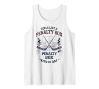 Feels Like a Penalty Box Kind of Day Funny Hockey Camiseta sin Mangas