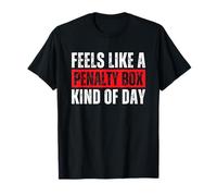 Feels Like a Penalty Box Kind of Day Funny Hockey Red Camiseta