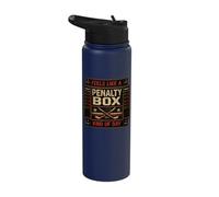 Feels Like A Penalty Box Kind of Day Hockey Lovers Stainless Steel Insulated Water Bottle