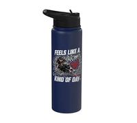 Feels Like A Penalty Box Kind of Day Hockey Lovers Stainless Steel Insulated Water Bottle