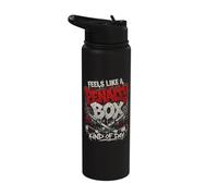 Feels Like A Penalty Box Kind of Day Hockey Lovers Stainless Steel Insulated Water Bottle