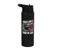 Feels Like A Penalty Box Kind of Day Hockey Lovers Stainless Steel Insulated Water Bottle