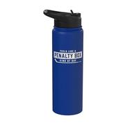 Feels Like A Penalty Box Kind of Day Hockey Lovers Stainless Steel Insulated Water Bottle