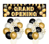 FeelWarm - Kit de decoraciσn para fiesta de gran inauguraciσn, 31 piezas, pancarta de gran inauguraciσn con globos de lαtex de 12 pulgadas, sumin