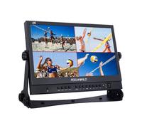 FEELWORLD ATEM156 - Monitor de dirección (4 K, 15,6 Pulgadas, 4 x HDMI I/O Live Streaming Broadcast Monitor para conmutadores, mezcladores, Estudios, televisores)