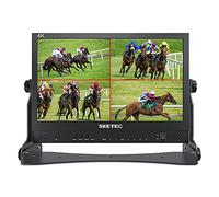 FEELWORLD ATEM156 Monitor de director de transmisión en vivo de 15.6 pulgadas para ATEM Mini conmutador de video mezclador Pro Studio Televisión Producción con 4 salidas HDMI Pantalla Quad Split