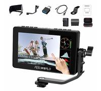 FEELWORLD F5 Prox+NP-F970 Battery+Charger with Case 5.5 Inch High Bright Camera Field Monitor Touch Screen 1600nit 1920 * 1080 4K HDMI Broadcast Monitor for Film Studio