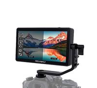FEELWORLD F6 Plus V2 - Cámara DSLR de 6 pulgadas, monitor de pantalla táctil, pequeño, Full HD, 1920 x 1080, IPS, asistencia de enfoque de video, salida HDMI 4K, entrada CC, incluye brazo inclinable