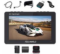 Feelworld F6 Pro+N970 Batería+Cargador+Caso De Transporte 5.5 "Monitor De Alto Nivel Brillante con Panel HD IPS Full HD Entrada Y Salida Monitor De Campo De Pantalla Táctil 1600 Nits 1920 X1080