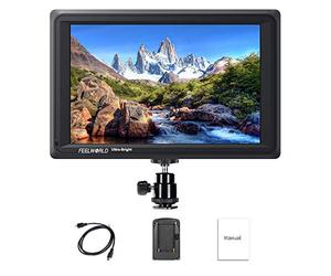 Feelworld FW279S 7 Pulgadas Ultra Brillante On Cámara Field Monitor de Campo DSLR Camera Full HD Focus Video Assist 1920x1200 IPS con 4K HDMI 3G SDI Input Output 2200nit Alto Brillo
