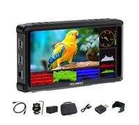 FEELWORLD FW568 Pro 6 Pulgadas 1200 nits Monitor de Campo para cámara DSLR,4K, HDMI, 60 Hz, con batería de 4400 mAh y Estuche de Transporte, HDR 1920 x 1080, LUT 3D de Forma de Onda IPS