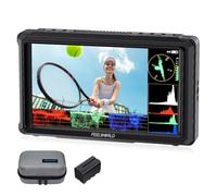FEELWORLD FW568 Pro 6 Pulgadas 1200nit Alto Brillo Cámara Monitor de Campo con F750 4400mAh Batería y Bolsa, Custom 3D LUT 4K 60Hz HDMI en la Salida de Forma de Onda de Supervisión de Peso Ligero