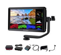 FEELWORLD FW568 V3 Monitor de Campo de cámara 4K de 6 Pulgadas, Full HD 1920x1080 3D LUT DSLR Cámara Monitor con batería de 2800 mAh Batería portátil Sunshine Hood HDMI con Entrada