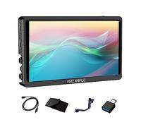 FEELWORLD FW568S Monitor de campo SDI de 6 pulgadas Full HD 1920 x 1080 IPS DSLR Monitor de cámara con forma de onda LUT Peak Video Focus F970 Alimentación externa y kit de instalación 3G SDI 4K