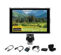 FEELWORLD FW759 PRO Monitor campo con pantalla táctil 7 pulgadas, resolución 1280 x 800 IPS 4K HDMI DSLR, relación aspecto 9:16, marcador, entrada/salida video con enfoque Full HD, batería de 4400 mAh
