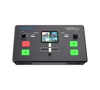 FEELWORLD L1 Multi Cámara Mezclador de Video Switcher Pantalla LCD de 2 pulgadas 4 x HDMI Entradas USB 3.0 Salida en Vivo/Producción de Cámara/Transmisión en Vivo (con Cable USB + Adaptador)