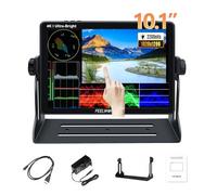 FEELWORLD LUT11S Monitor de campo de cámara de 10.1 pulgadas ultra brillante 2000nit HDR 1920x1200 pantalla táctil con 3G-SDI 4K @60Hz HDMI IN&OUT 3D LUT