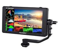 Feelworld LUT6E - Monitor de campo para cámara réflex digital Full HD de 6 pulgadas, 1600 nits HDR 3D LUT pantalla táctil 4K HDMI entrada salida 1920 x 1080 IPS panel