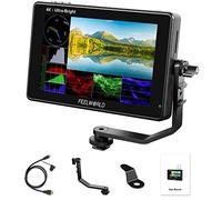 Feelworld LUT7 PRO 7 Pulgadas 2200nits 3D LUT Pantalla Táctil DSLR Cámara Director de Campo Monitor de CA con Forma de Onda F970 Kit de Instalación y Alimentación Externa 4K HDMI Entrada 1920X1200 IPS