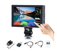 FEELWORLD P6X - Monitor de cámara con pantalla táctil de 5.5 pulgadas, monitor de campo de cámara de 1000 nits, soporta 4K 60 Hz, LUT 3D, HDR, carcasa de aluminio con forma de onda 9:16 marcador