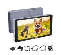 FEELWORLD P6XL 6 pulgadas 1200 nit Monitor de campo para cámara de pantalla táctil, batería integrada 3000 mAh, monitor de cámara CNC, entrada/salida HDMI 4K Full HD 1920 x 1080P, monitor LUT 3D