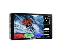 FEELWORLD P6XL Monitor de cámara de 6 Pulgadas con batería incorporada Pantalla táctil de Aluminio de 1200 nits Forma de Onda de Alto Brillo HDR 4K Entrada HDMI y Salida 3D LUT Ligero