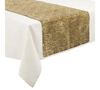 FEERIC CHRISTMAS Decoración navideña, poliéster, Beige Gold, cm