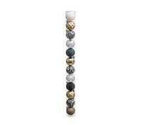 FEERIC CHRISTMAS - Juego de 12 Bolas de Navidad de 6 cm - Azul y Oro