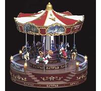 Feeric Light and Christmas Village de Navidad carrusel Animado, Brillante y Musical