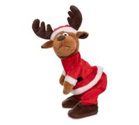FEERIC LIGHTS & CHRISTMAS - Autómata navideño Reno Movimiento y música h31cm Funciona con Pilas