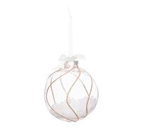 FEERIC LIGHTS & CHRISTMAS - Bola poliestireno d.10cm Blanco Surtido - Modelo c