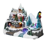 FEERIC LIGHTS & CHRISTMAS CASA DE Luces DE Pueblo con BATERÍAS DECORACIÓN NAVIDEÑA