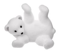 FEERIC LIGHTS & CHRISTMAS - Decoración navideña, Oso Blanco en Rollo, H 21 cm