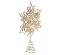 FEERIC LIGHTS & CHRISTMAS - Escudo de Metal Copo de Nieve l.20cm Glittery Champage