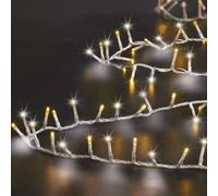 FEERIC LIGHTS & CHRISTMAS Guirnalda Luminosa Exterior 500 LED Blanco frío/cálido 12 m