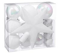 FEERIC LIGHTS & CHRISTMAS Kit de árbol de Navidad Colorama de Noël 18 Piezas Blanco