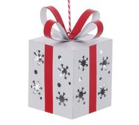 FEERIC LIGHTS & CHRISTMAS - Sdn Estrella metálica de Regalo 8cm - Blanco, Blanca