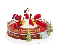 FEERIC LIGHTS & CHRISTMAS - Tiovivo Pueblo Iluminado papá Noel 25 led Multicolor música